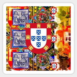 Portuguese folk art Sticker